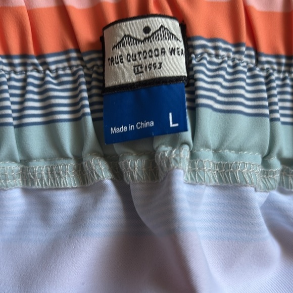 Kavu Windswell Cool Stripe Skirt Size L Pull On Pockets Quick Dry UV Protection - Picture 4 of 6